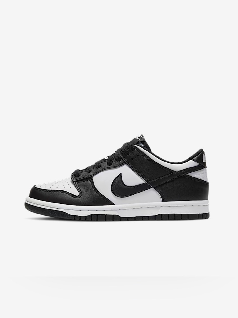 Nike Kids Low-Top Sneaker in Black and White
